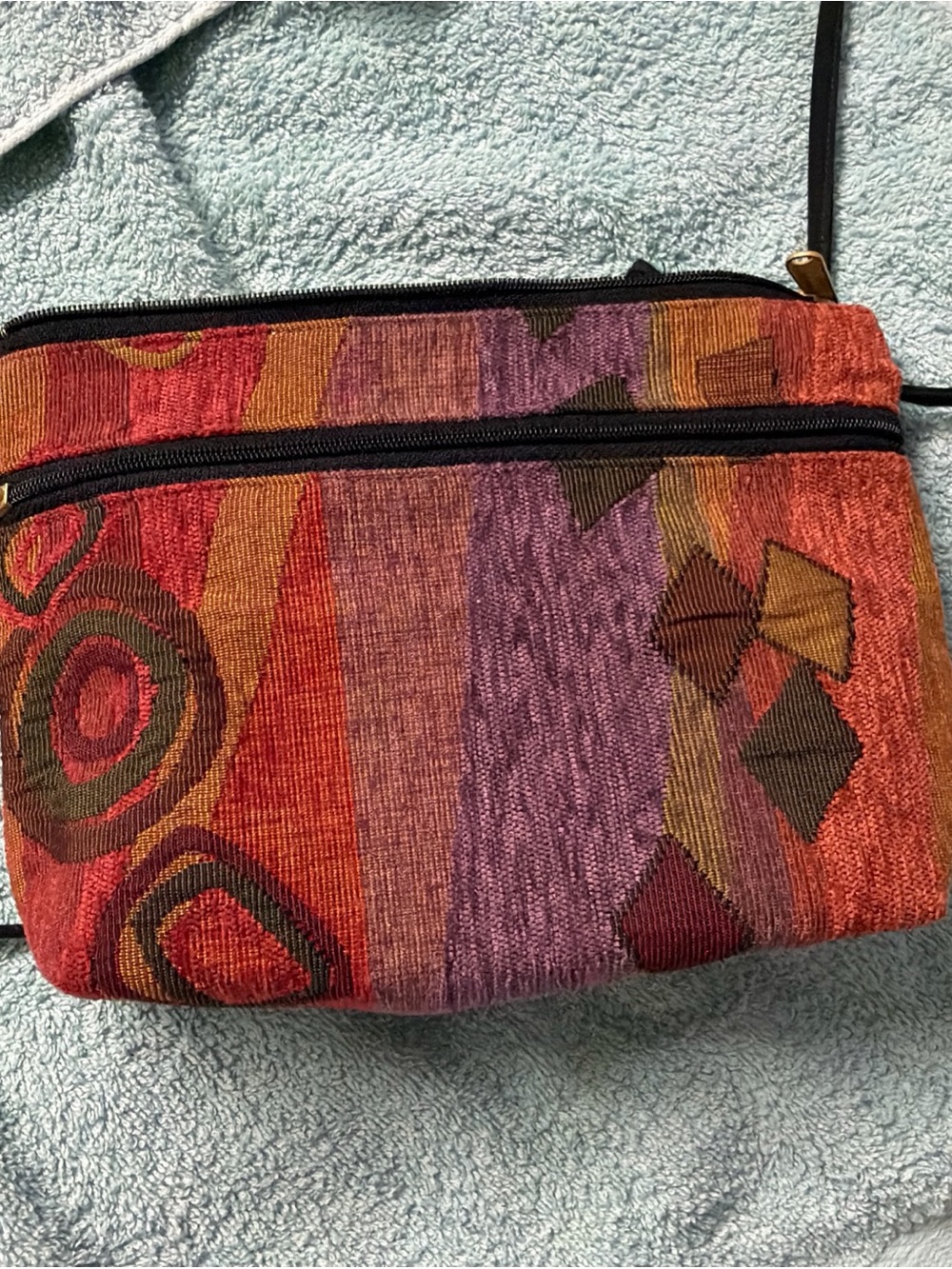 Danny K made in the USA Colorful Patterned Crossbody Bag - Multi-Color